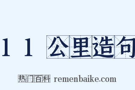 11公里造句是什么意思的图片
